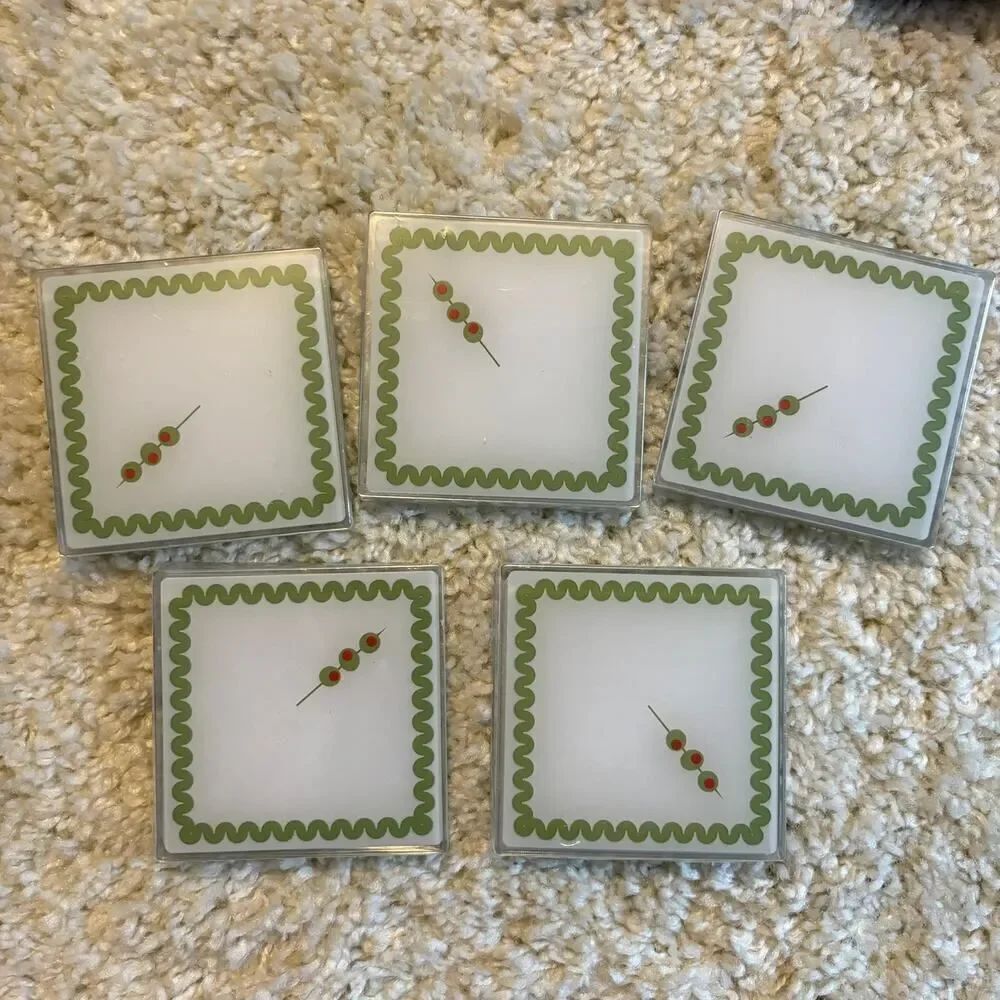 Olive Coasters - 5 Packs